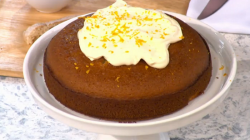 Rebecca’s sponge cake with macadamia oil on Sunday Brunch