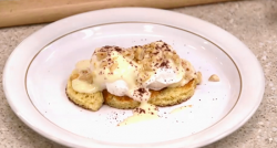 Matt Gillian’s poached eggs on toast with hazelnut emulsion on Yes Chef