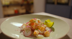 Simon Rimmer’s scallop ceviche on Eat the Week with Iceland