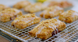 Nadiya Hussain cherry and almond tarts on  Nadiya’s British Food Adventure