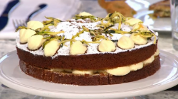 Tim Maddams courgette cake on Sunday Brunch