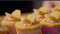 Simon Rimmer’s butterfly cakes with raspberry frosting on Eat the Week with Iceland