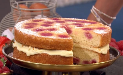 John Whaite’s raspberry and white chocolate melting cake recipe on Lorraine