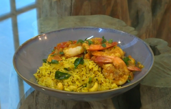 The Hairy Bikers South Indian prawn curry with lemon rice on Saturday Kitchen