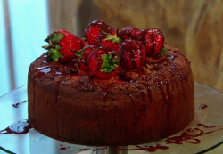 Jordan’s Italian chocolate and strawberry cake on Saturday kitchen