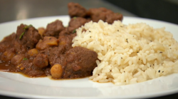 Becky Adlington’s lamb tagine with chickpeas and rice  on Celebrity MasterChef 2017