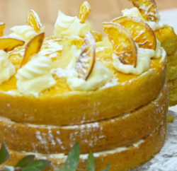 Sophie’s pineapple and coconut sandwich cake on The Great British Bake Off 2017