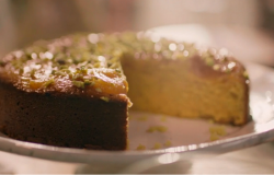 Nigella Lawson apricot and almond cake on Saturday Kitchen