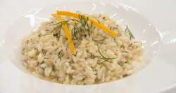 Julia Somerville ‘s risotto infused with fish on Celebrity Masterchef 2017