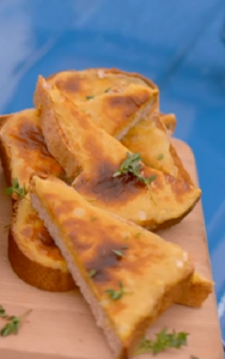 The hairy bikers Welsh rarebit with Welsh beer and onions on Saturday Kitchen