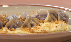 Rebecca Seal’s blueberry dumpling on Sunday Brunch