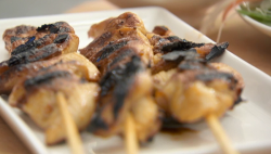 John Torode’s  chicken satay on Celebrity Masterchef 2017