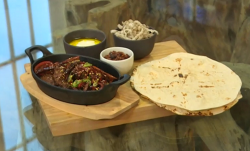 Carl Clarke’s Mexican and Chinese beef mashup wraps  on Saturday kitchen