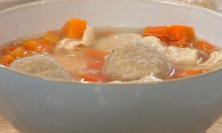 Rebecca Seal Jewish soup with dumplings on Sunday Brunch