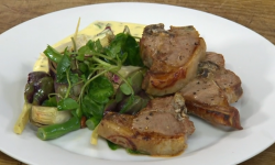 James Martin’s lamb chops with artichoke salad and mint hollandaise on Saturday Morning wi ...