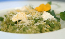 Ulrika Jonsson ‘s pea ricotta and lemon zest risotto on Celebrity Masterchef 2017