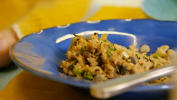 Karen Taylor’s  pinhead oats risotto on Superfoods: The Real Story