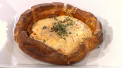 Yorkshire pudding pizza on Sunday Brunch