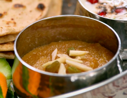 The Gangotra’s spiced semolina pudding on The Big Family Cooking Showdown