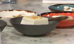 Lillian Luck’s xing ren dou fu with almond milk Chinese dessert on Sunday Brunch