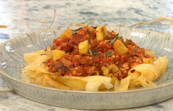 Adria Wu’s Pumpkin Bolognese  on Sunday Brunch