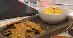 Adria Wu Pumpkin Crackers with Pumpkin Dip on Sunday Brunch