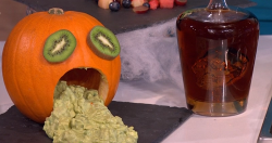 Juliet Sear’s  ghoulish Halloween pumpkin on This Morning