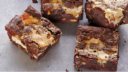 Yotam Ottolenghi’s tahini and halva brownies  on Sunday Brunch