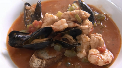 California fish stew with monkfish, mussel and prawns on Rick Stein’s Road To Mexico