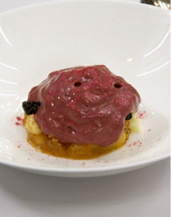 Jamie’s apple and blackberry crumble dessert on MasterChef: The Professionals