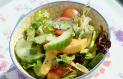 Gabrielle’s papaya salad on Eat Well for Less?