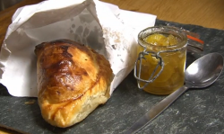 James Strawbridge pork pasties with spiced crab apples on The Hungry Sailors