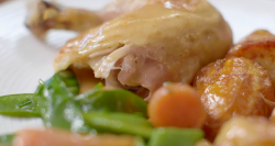 Gregg Wallace and Gabrielle’s roast chicken and gravy dinner on Eat Well for Less?