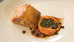 Galton Blackiston’s sausage rolls with  elderberry ju on Saturday Mornings with James Martin