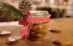 Homemade chocolate with orange gift on The Hairy Bikers Home for Christmas