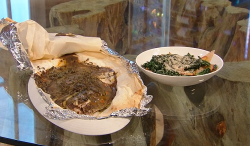 Tristan Welch’s baked plaice with thyme in a paper parcel with cavolo nero, celeriac, waln ...