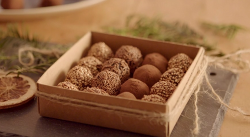 Lisa’s spiced truffles  gift on The Hairy Bikers Home for Christmas