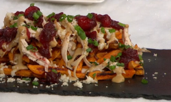 Adria Wu’s sweet potato poutine on Sunday Brunch