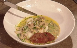 Raymond Blanc turbot and tongue with mustard sauce on Saturday Kitchen