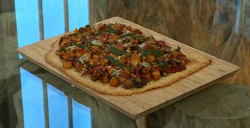 Jane Baxter’s squash, pecan, spinach and blue cheese torte on Saturday Kitchen