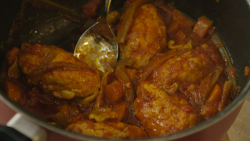 Giorgio Locatelli’s chicken meatballs in tomato sauce with Jewish style artichokes on Rome Unpacked