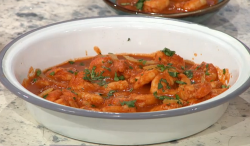 John Gregory-Smith’s Moroccan  prawns with preserved lemon and ginger on Sunday Brunch