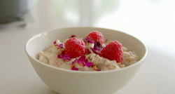 Tom Kerridge’s rice pudding with raspberries  on Lose Weight For Good