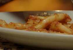 Mariella’s homemade trapani pasta dish on Hairy Bikers’ Mediterranean Adventure