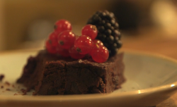 Henderson’s vegan chocolate brownie with sweet potato on The One Show