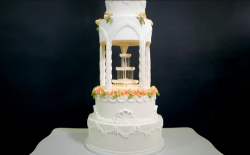 Karisha’s water fountain cake on Extreme Cake Makers