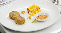 Zaleha’s Masterchef  fish cutlets with mango and sweet chilli sauce