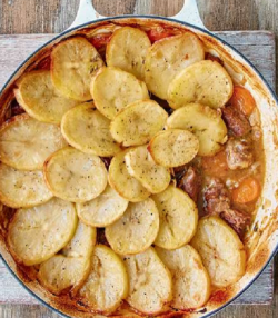 Irish stew with lamb neck on Classic Mary Berry