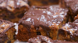 Melanie Sykes peanut butter blondies on The Great Celebrity Bake Off Stand Up to Cancer