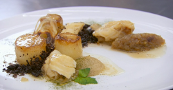 Alex’s Portuguese salt cod (Bacalhau) with onions dish on Masterchef 2018